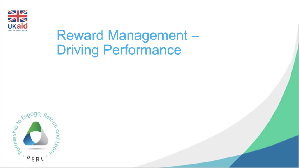 Reward Management Driving Performance